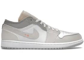Scarpe - walking - uomo - low-top decostruite - Jordan 1 Low - bianco/grigio 3/3