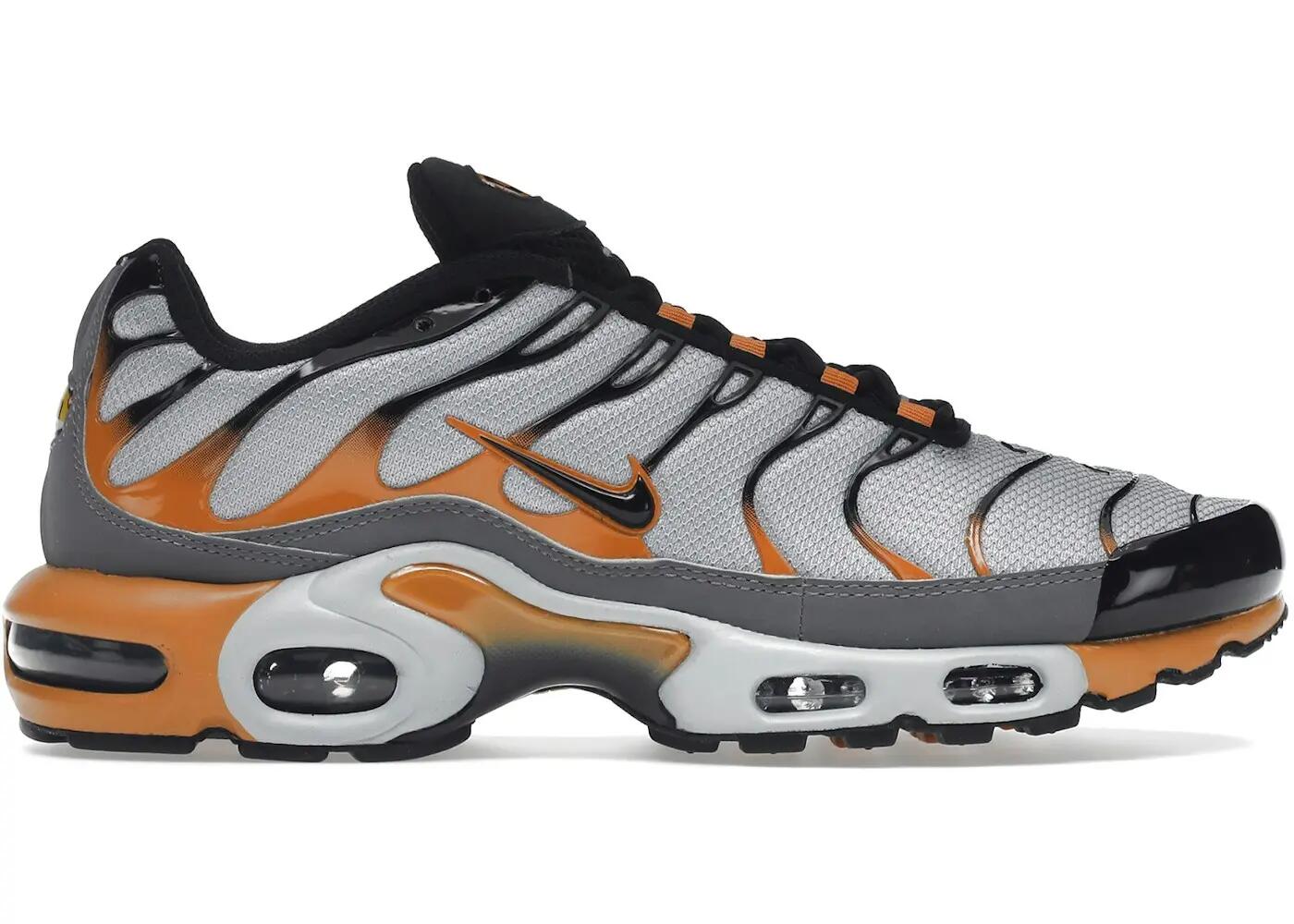 Chaussures - marche - homme - air max plus - gris/orange 2/3