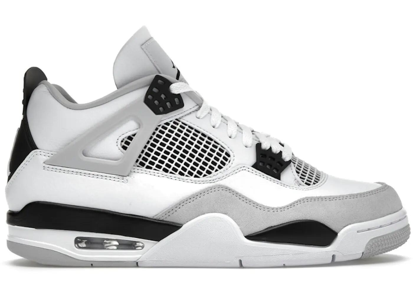 Scarpe - Lifestyle - Unisex - Air Jordan 4 classiche - White/Black-Neutral Grey 2/4