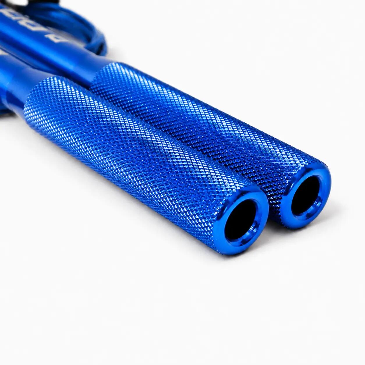 Profi Speed Rope Aluminium Springseil Crosstraining Fitness Gym RL Grips Blau 6/8