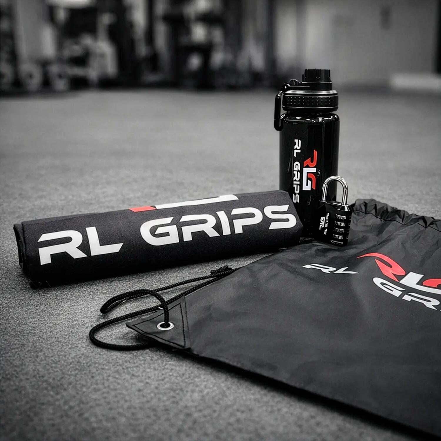Kit Ginásio Completo com Garrafa 600 ml, Toalha, Cadeado e Mochila RL Grips 2/6