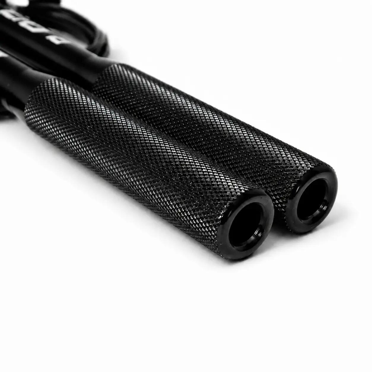 Corde à Sauter Vitesse Pro Aluminium Crosstraining Fitness Gym RL Grips Noire 6/8