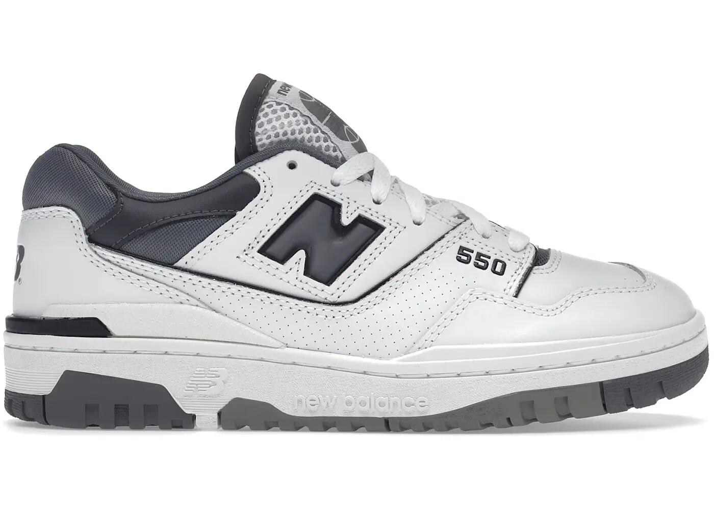 Chaussures - basket - unisexe - rétro - 550 - blanc/gris foncé 2/6