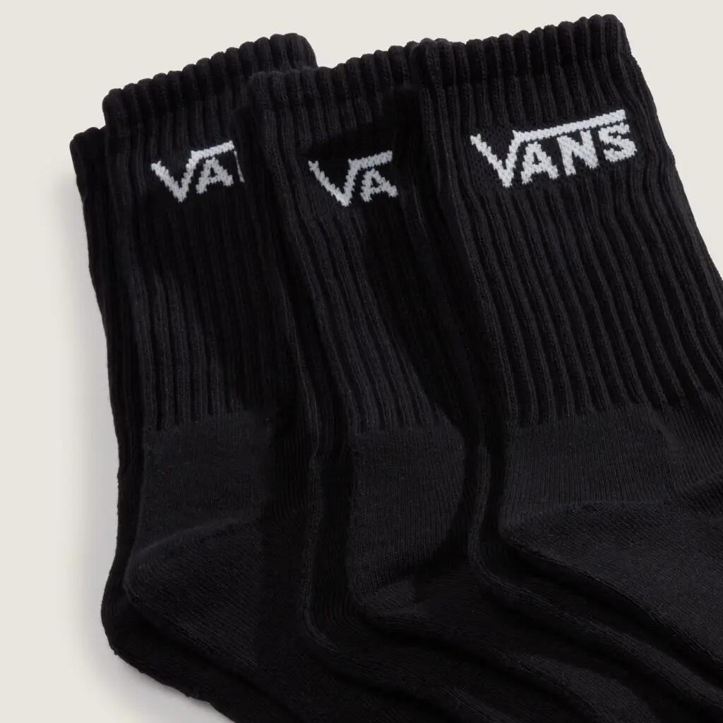 Meias Vans Modelo Vn000qbvblk1 Classic Crew Cor Preto 5/5