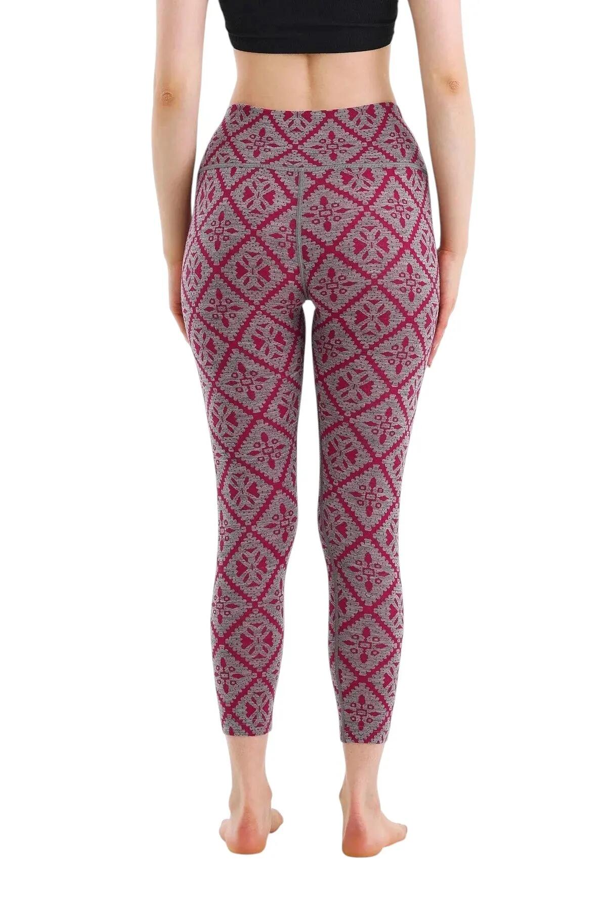Venus - Legginsy termoaktywne (100% Merino / 230g/m²) XL, Różowy 5/6