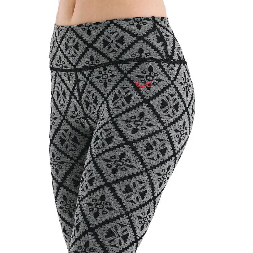 Venus - Legginsy termoaktywne (100% Merino / 230g/m²) L, Czarny 3/5