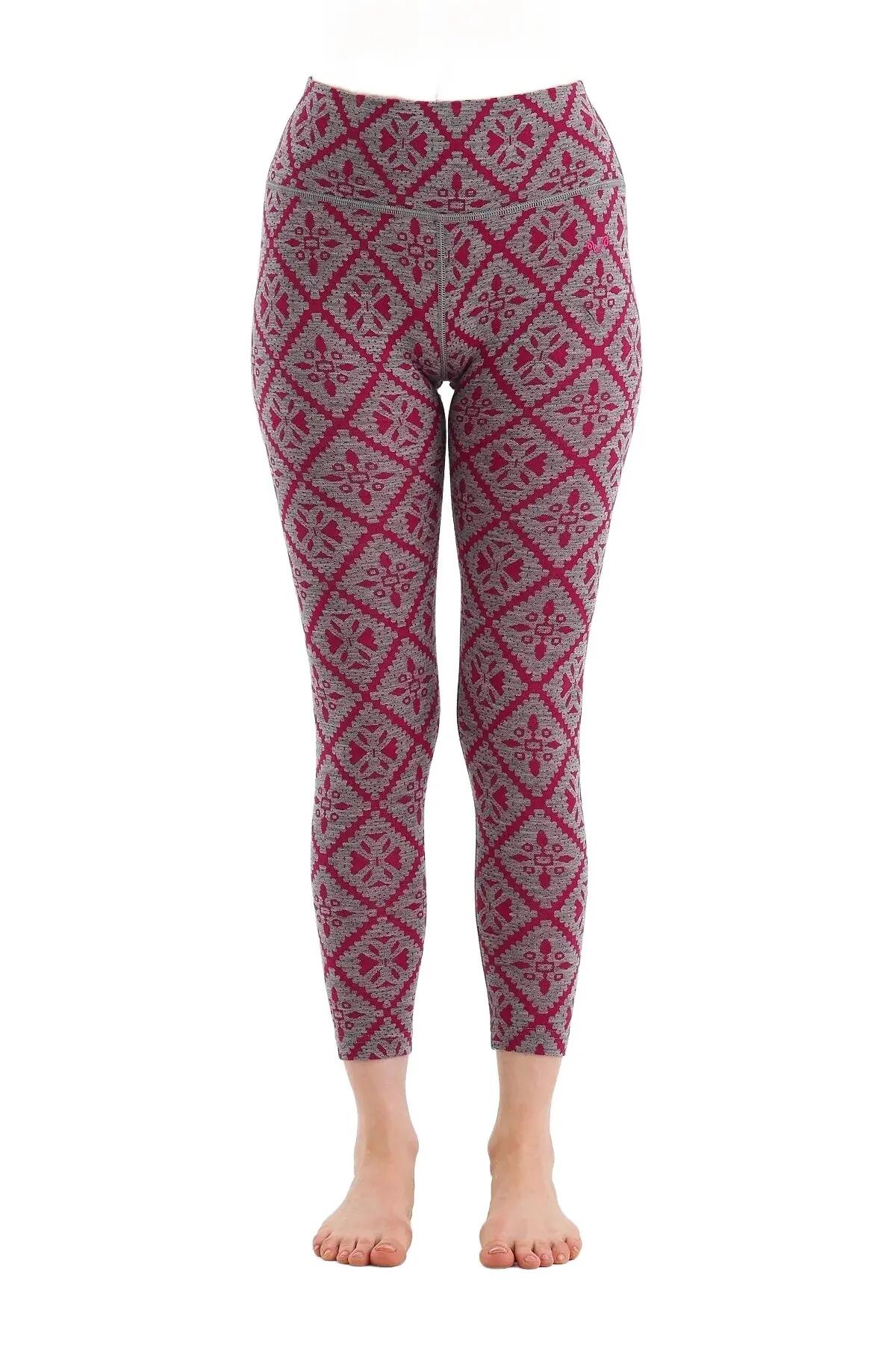Venus - Legginsy termoaktywne (100% Merino / 230g/m²) XL, Różowy 4/6