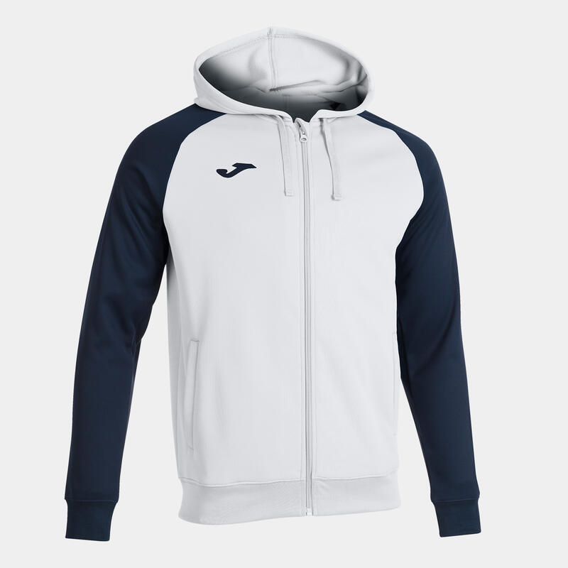 Veste à capuche Garçon Joma Academy iv blanc bleu marine