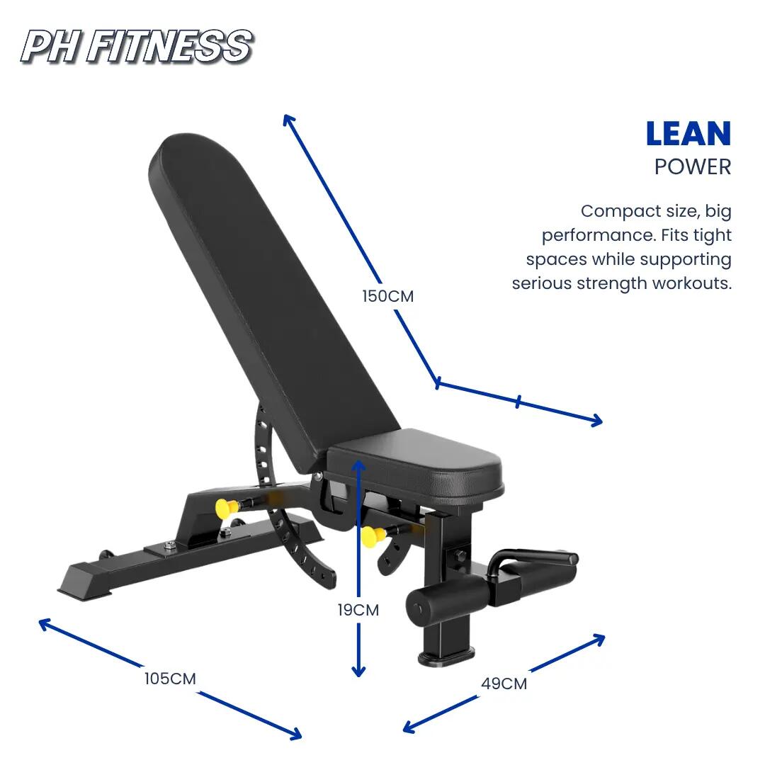 Panca PRO530 inclinabile e declinabile 250 kg | PH Fitness 4/7