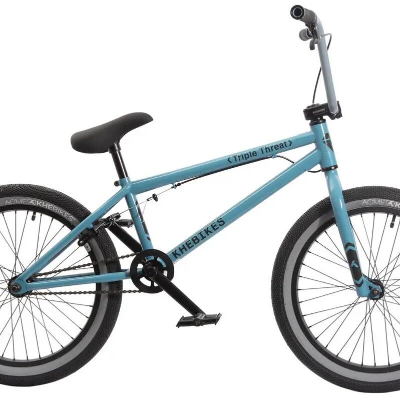 BMX bike adult TRIPLE THREAT blue 20 inch 24.5 lbs