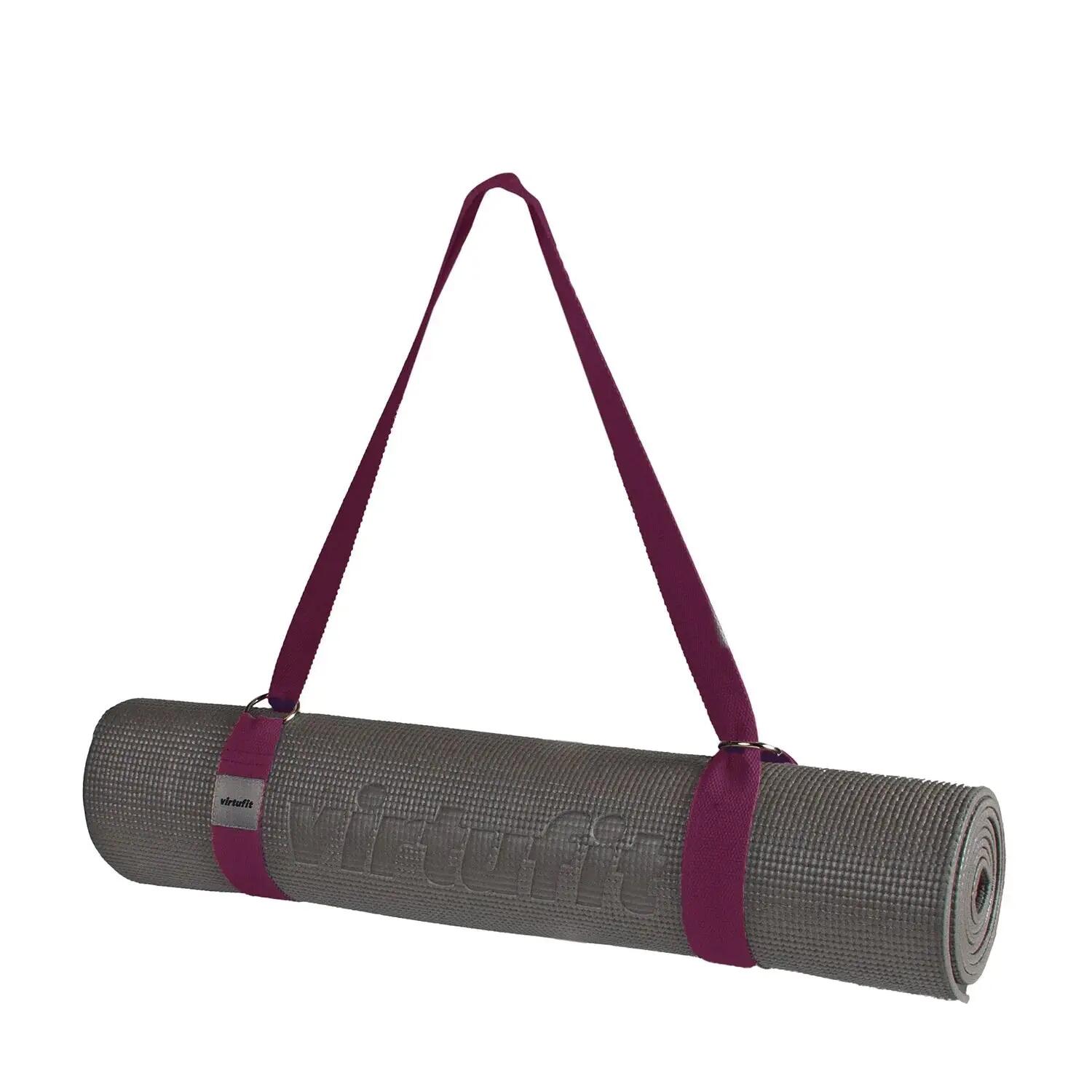 Premium Yoga Mat Draagriem - Katoen - Mulberry 13/15