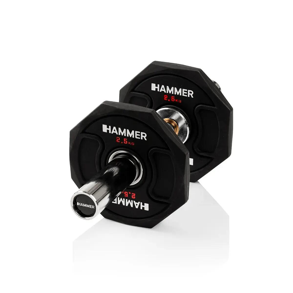 Disco Octagon TPU 1x5 kg diámetro 50 mm Hammer 15/15