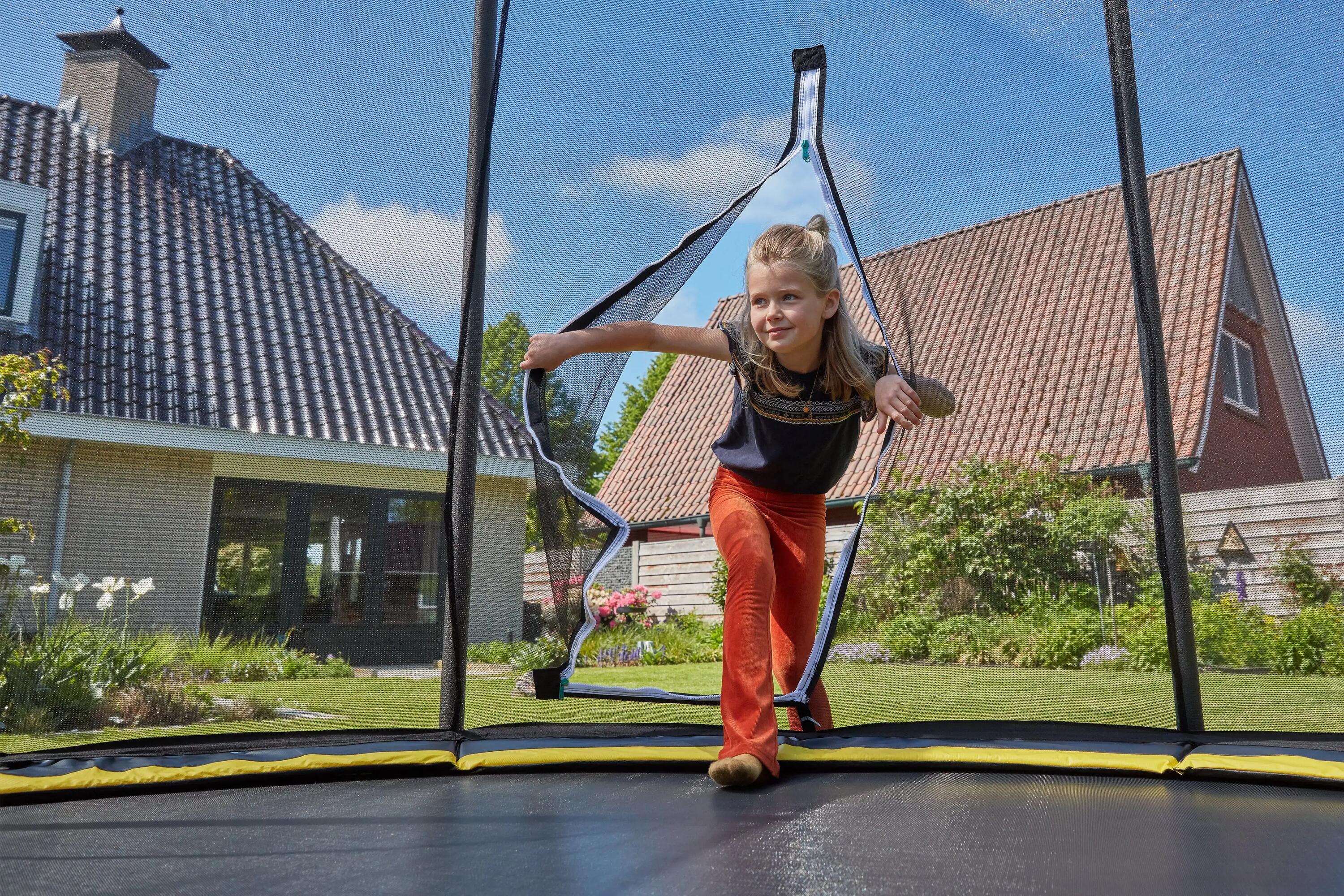 Trampoline - Comfort Edition Ground - 213 cm - Rond Zwart 9/16