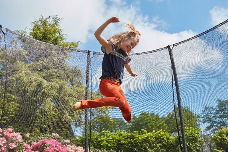 Trampolin - Comfort Edition Ground - 183 cm - Rund Graun 8/15