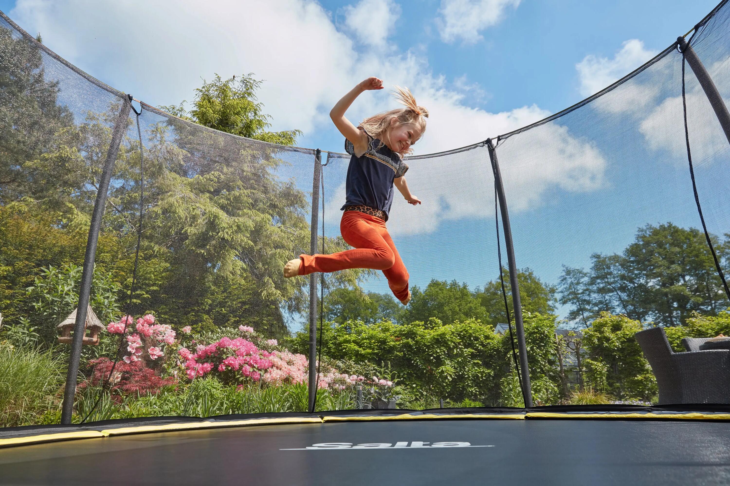 Trampolin - Comfort Edition Ground - 183 cm - Rund Schwarz 8/15