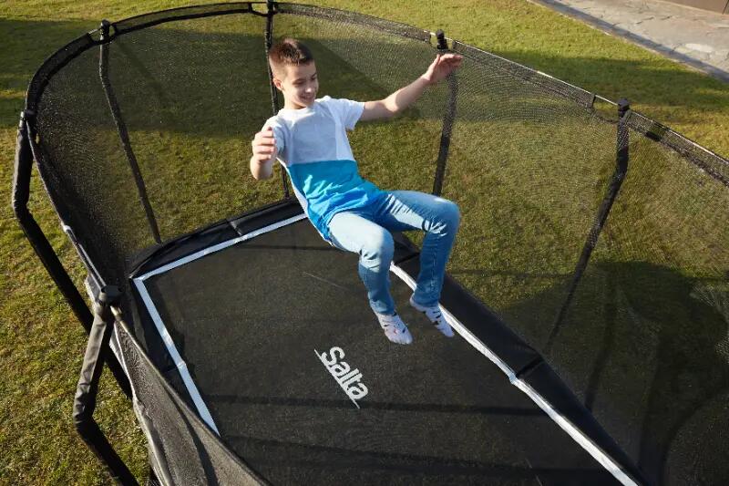 Premium Black Edition - ø251cm - Trampoline met veiligheidsnet - Rond - Zwart 9/16