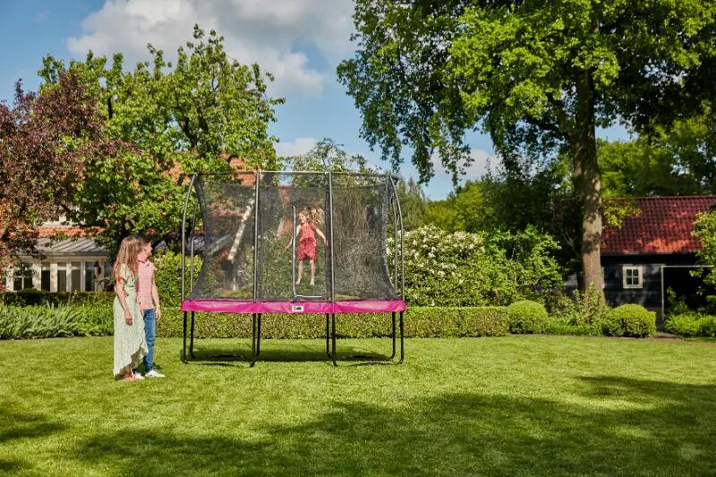 Comfort Edition - 305x214cm - Trampoline - Rechthoekig - Roze 14/16