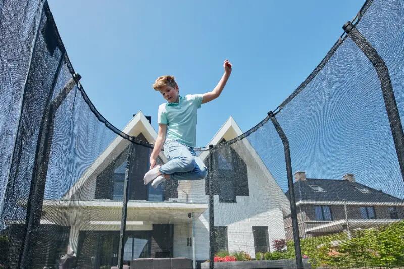 Trampoline - Premium Ground - 305 x 214 cm - Rechteckig Graun 8/15