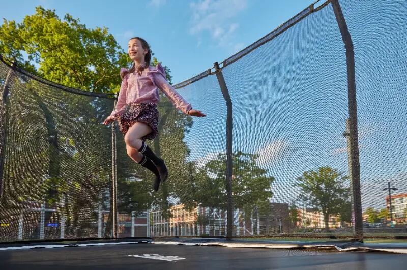 Premium Black Edition - ø251cm - Trampoline met veiligheidsnet - Rond - Zwart 8/16