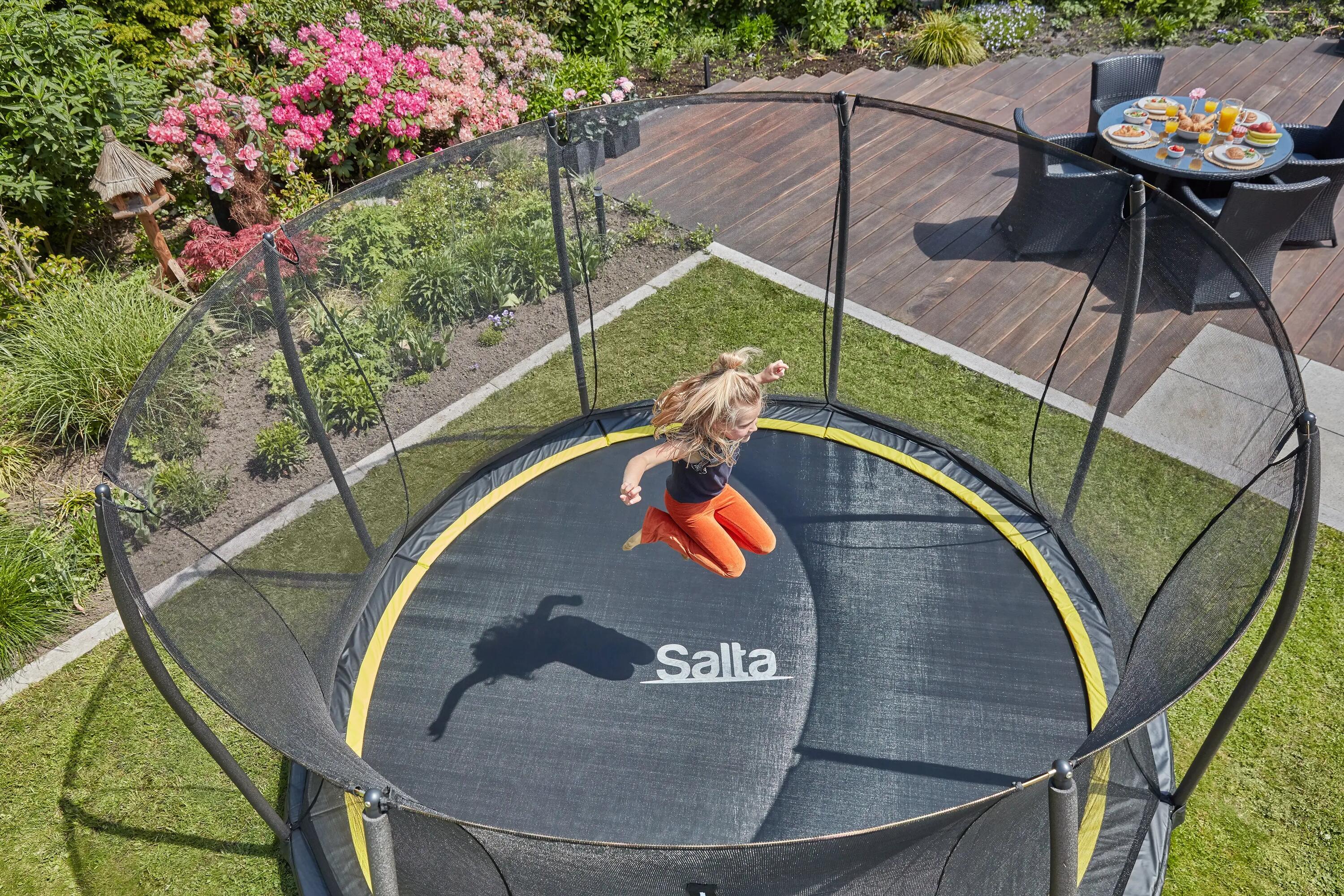 Trampoline - Comfort Edition Ground - 213 cm - Rond Zwart 11/16