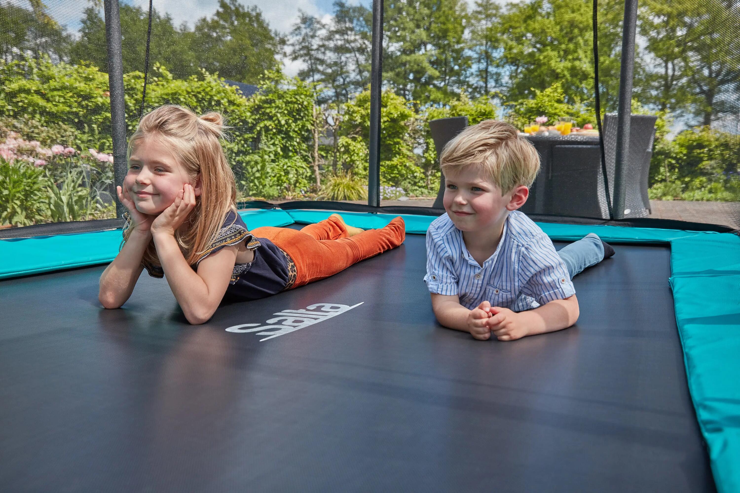 Trampoline - Comfort Edition Ground - 213 cm - Rond Zwart 14/16