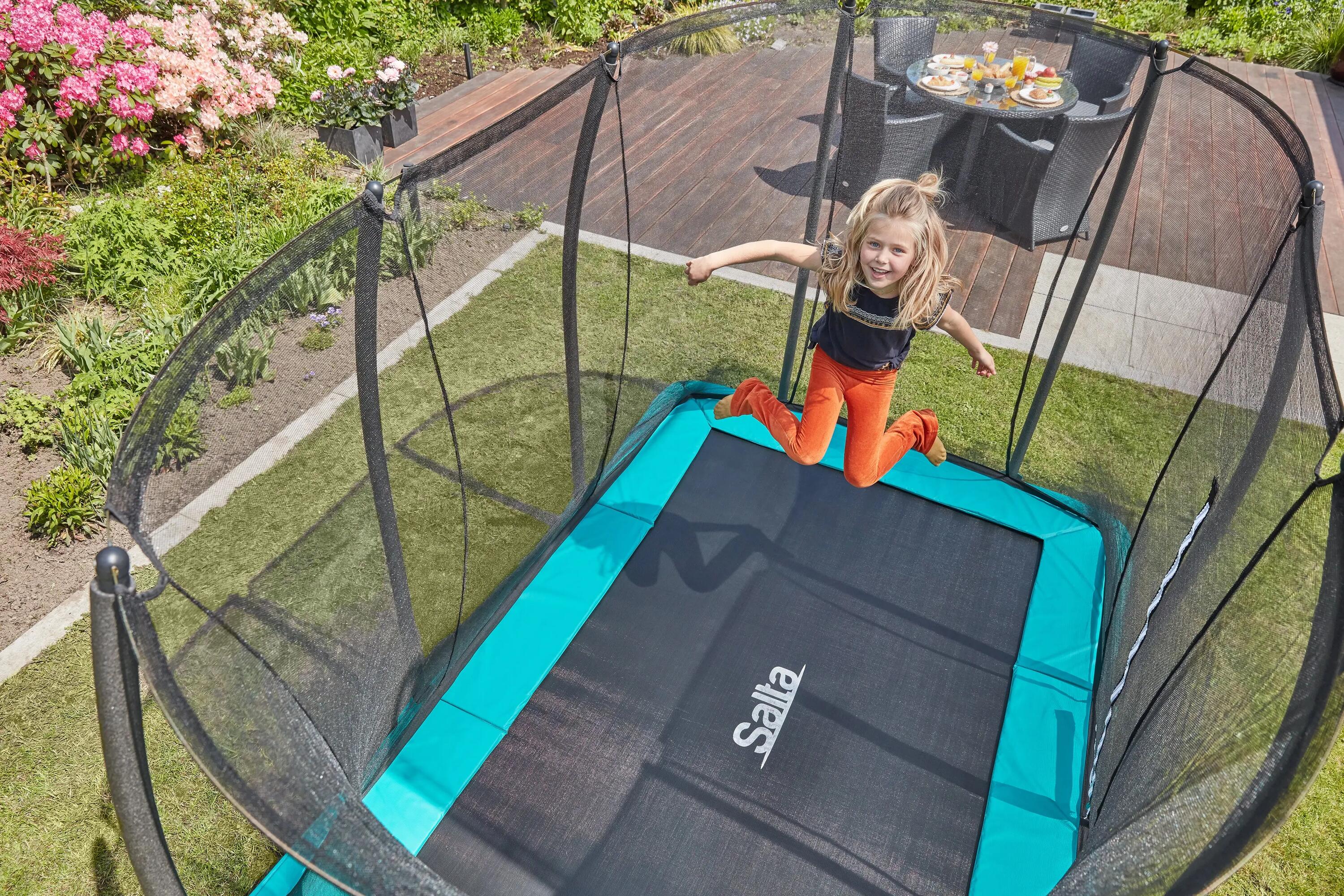 Trampoline - Comfort Edition Ground - 213 cm - Rond Zwart 13/16