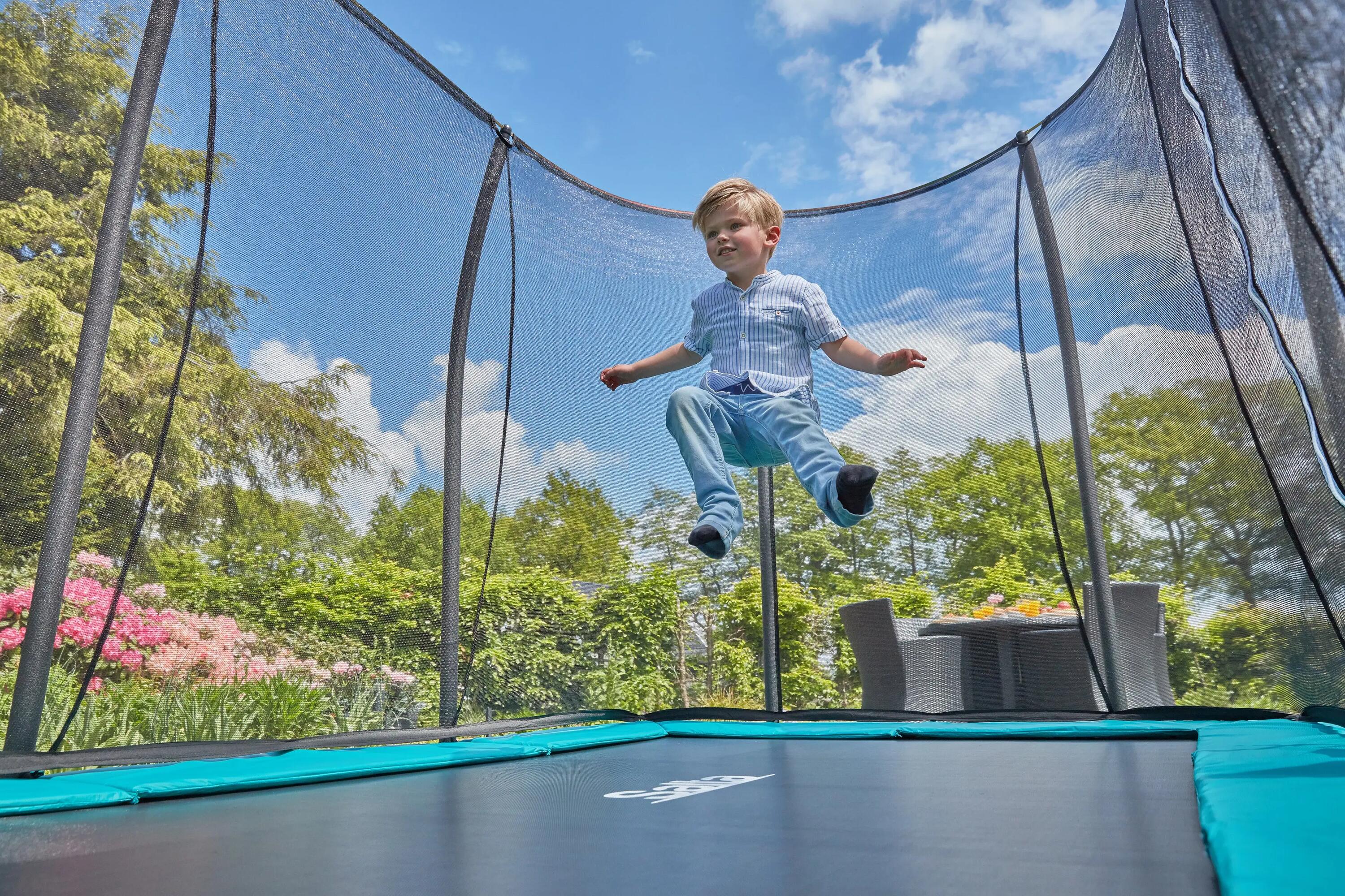 Trampoline - Comfort Edition Ground - 213 cm - Rond Zwart 12/16