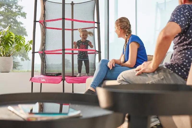 Trampoline Junior - 140 cm - Rond Rose 8/12