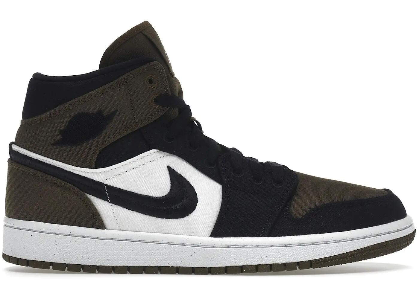 Scarpe - Walking - Donne - Tela mid - Jordan 1 Olive/Nero 2/3