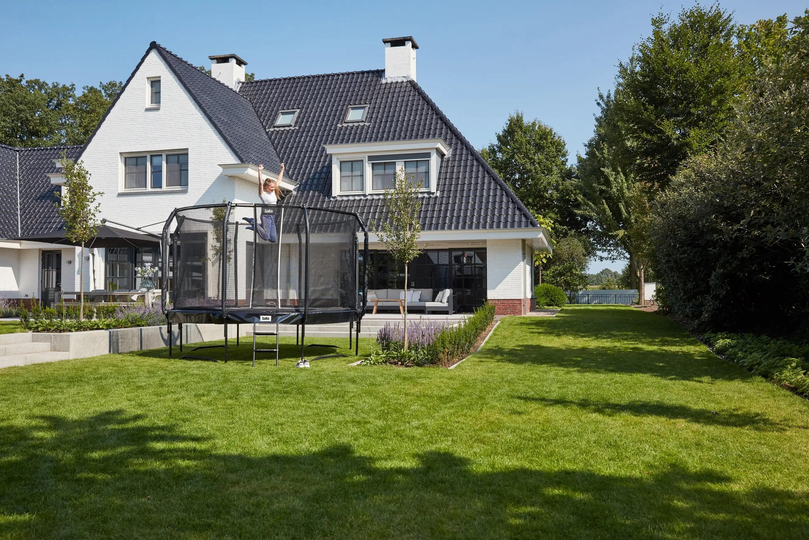 Trampoline - First Class - 427 cm - Rond Noir 11/16