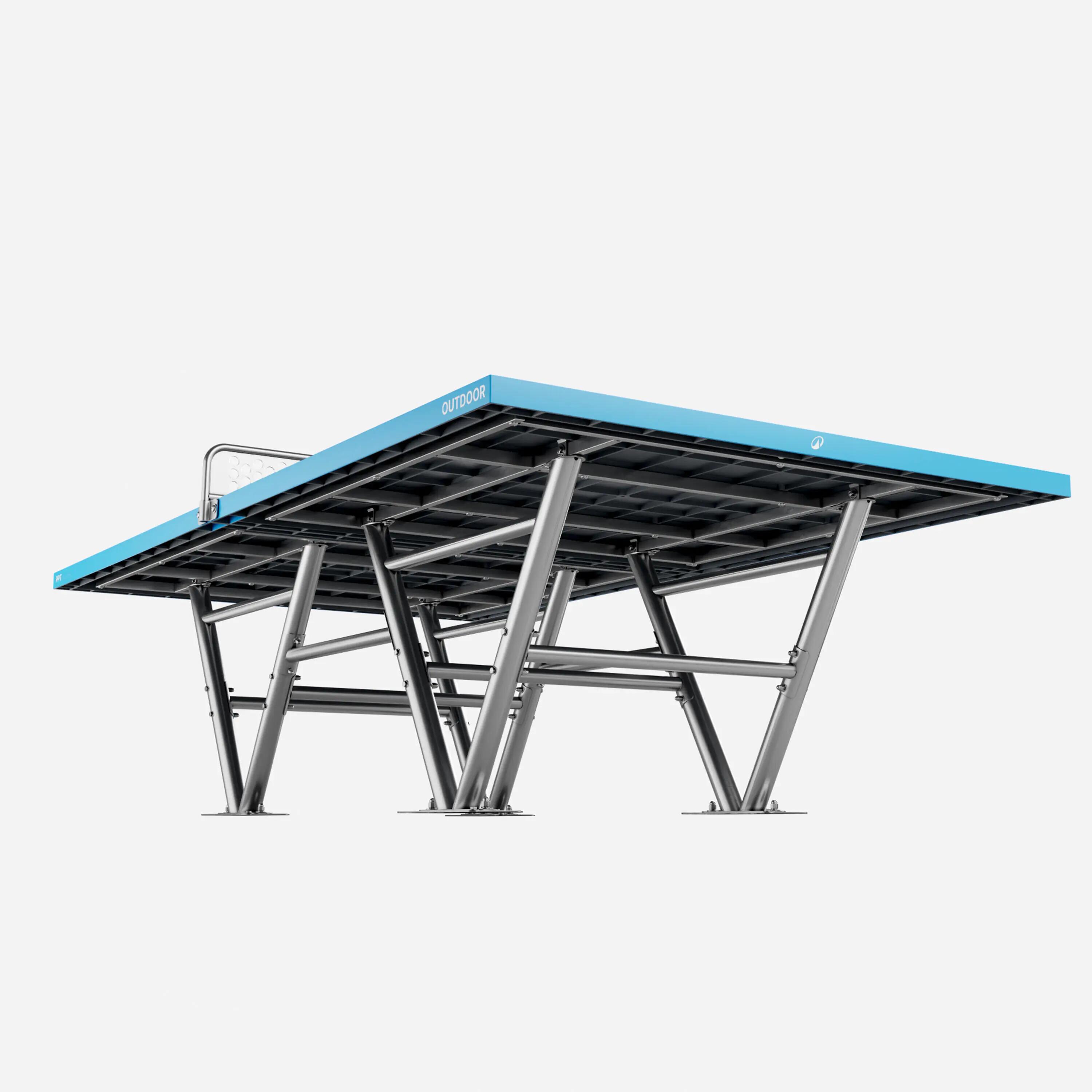 Tweedehands Weerbestendige outdoor tafeltennistafel PPT Collective blauw 4/5