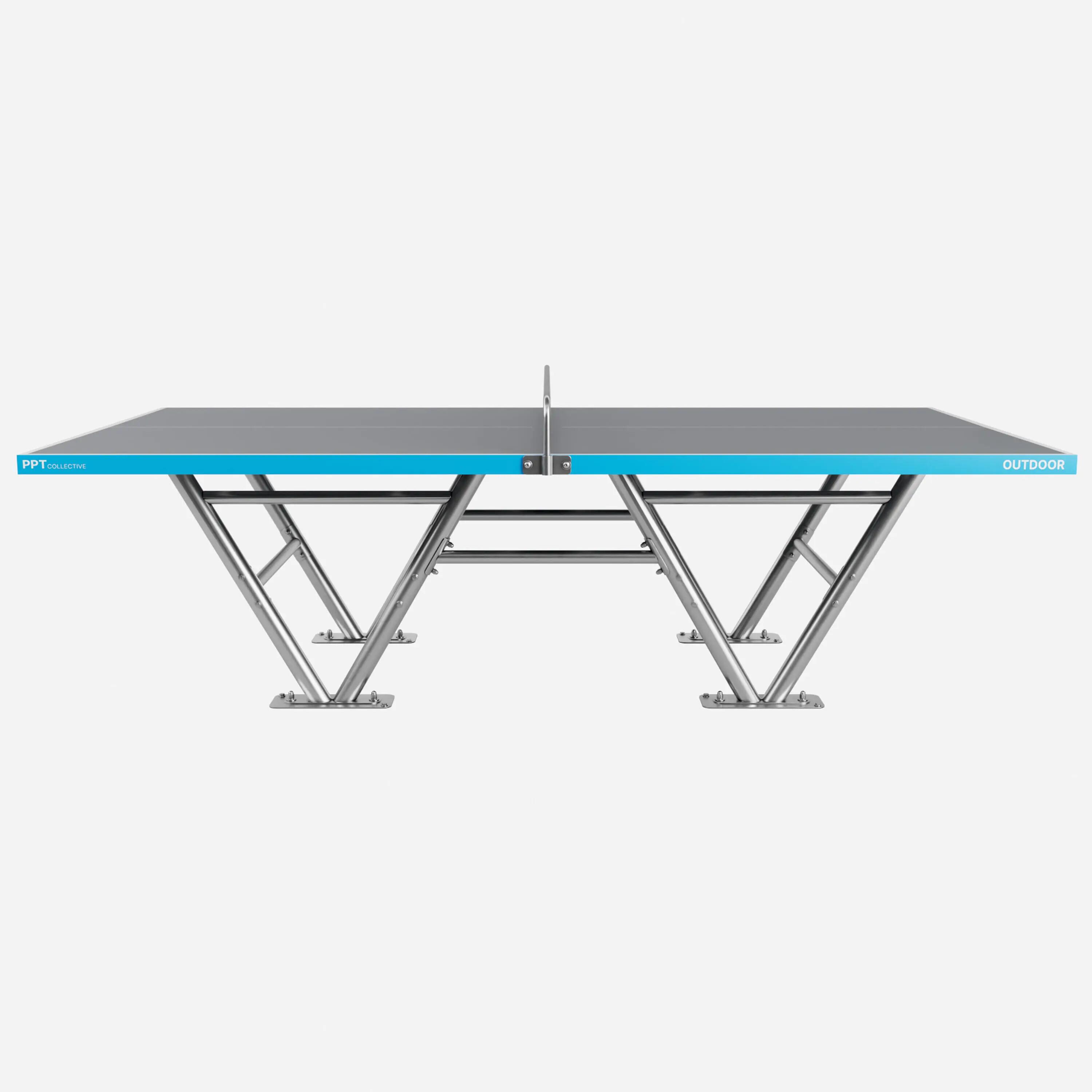 Tweedehands Weerbestendige outdoor tafeltennistafel PPT Collective blauw 3/5