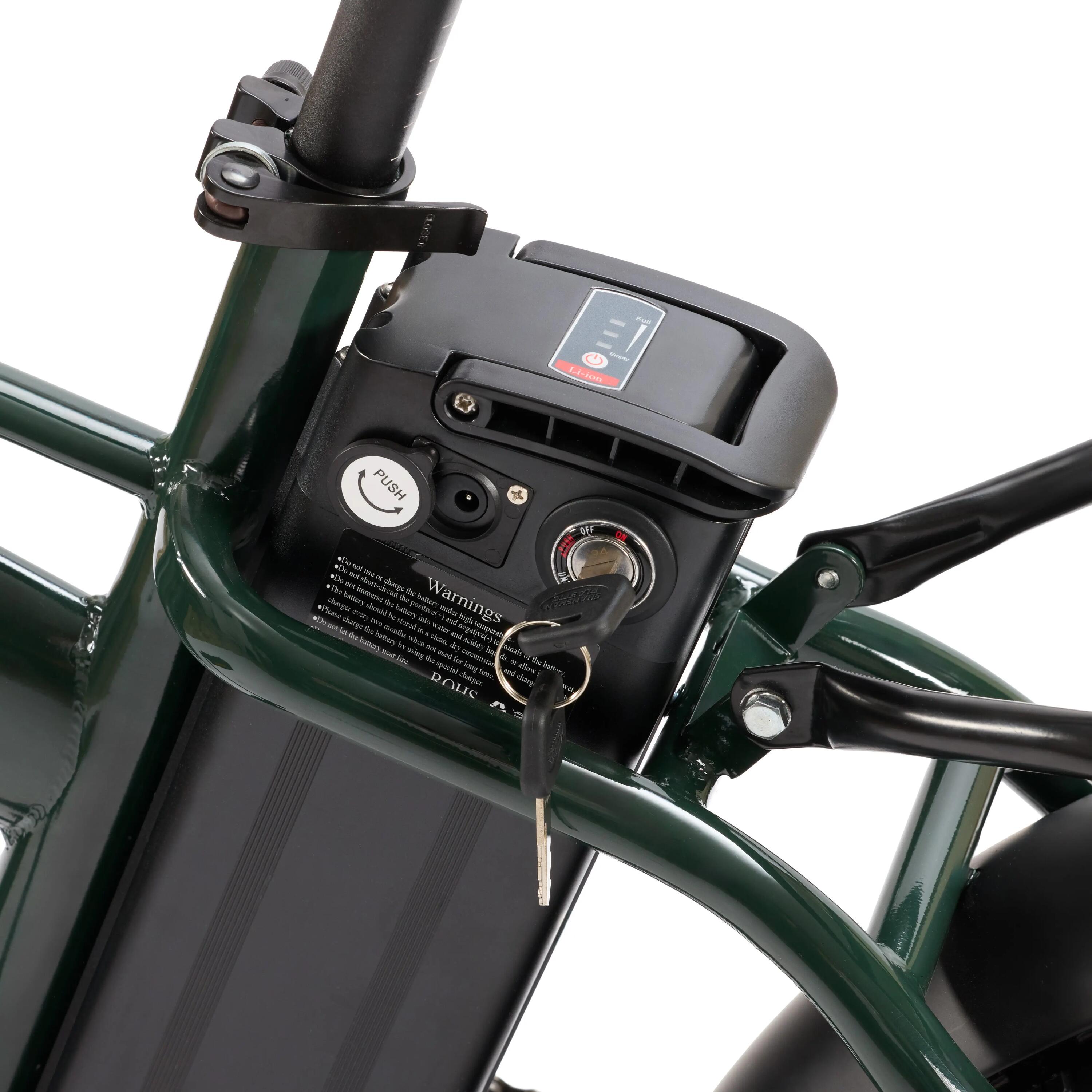 Bicicleta Eléctrica X8 Pro Fat Bike Plegable 20" – 70 km – Verde 14/15
