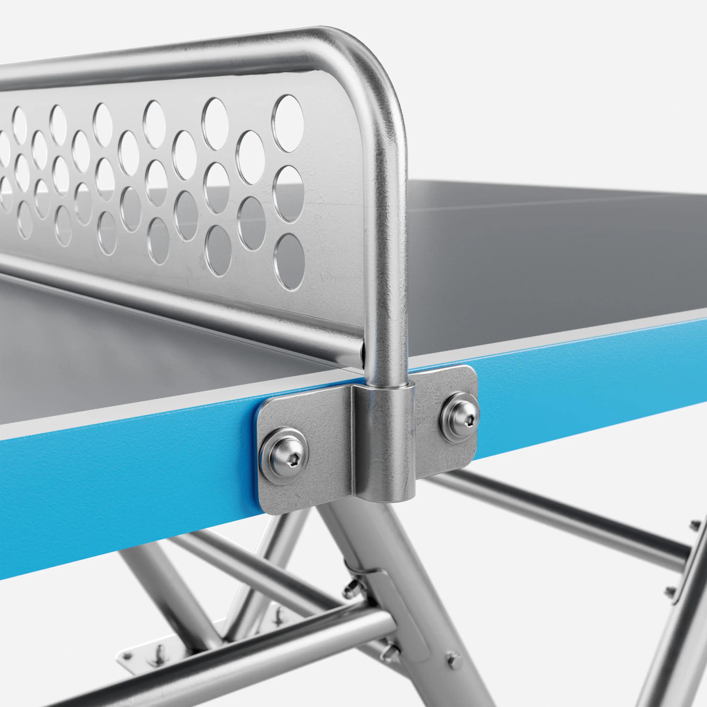 Tweedehands Weerbestendige outdoor tafeltennistafel PPT Collective blauw 2/5