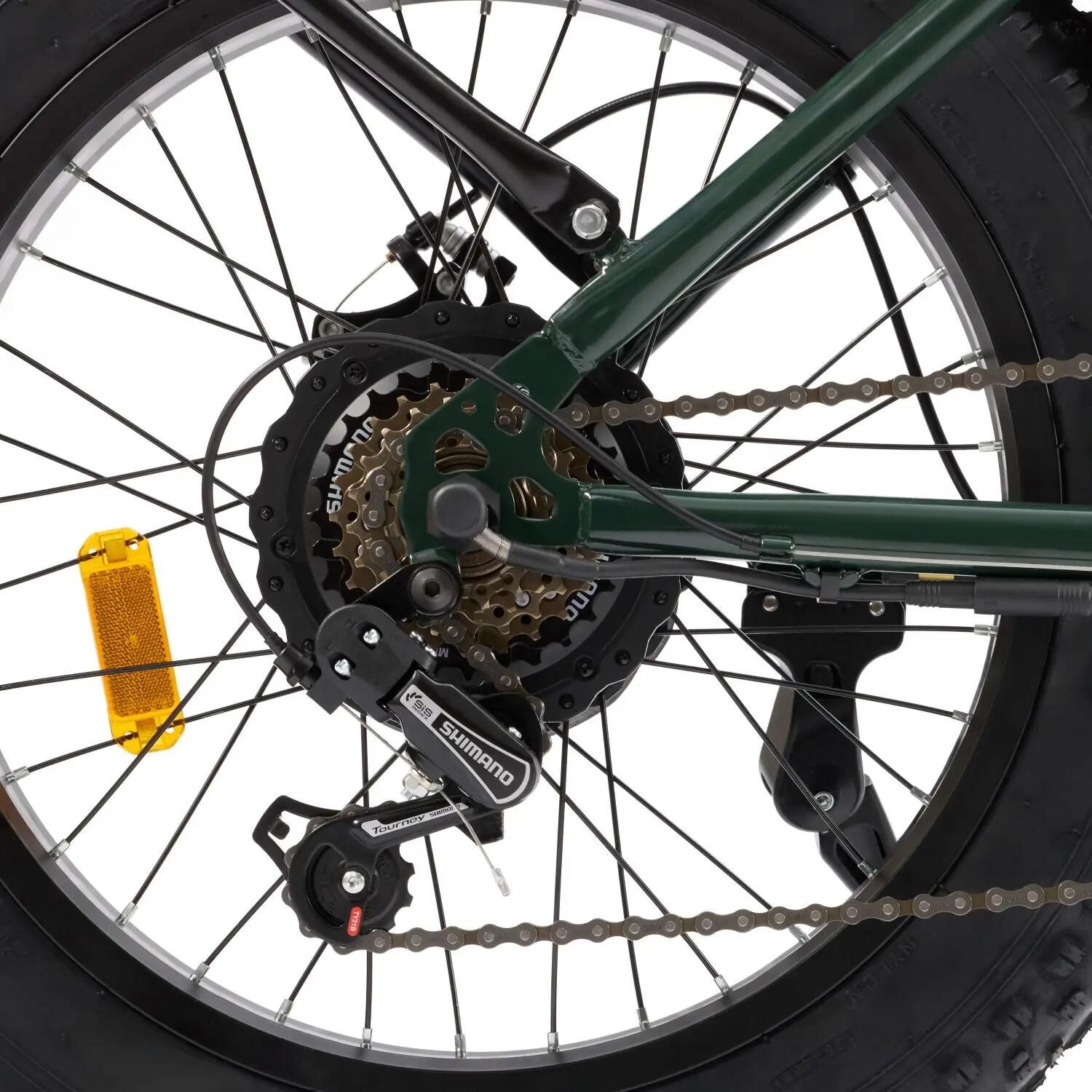 Bicicleta Eléctrica X8 Pro Fat Bike Plegable 20" – 70 km – Verde 13/15