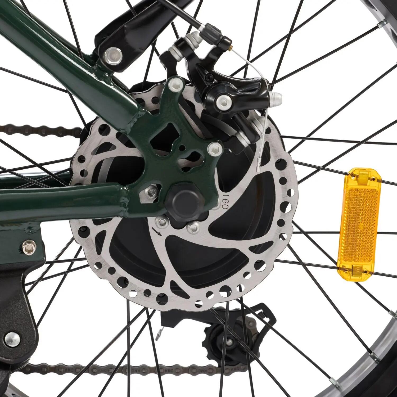 Bicicleta Eléctrica X8 Pro Fat Bike Plegable 20" – 70 km – Verde 11/15