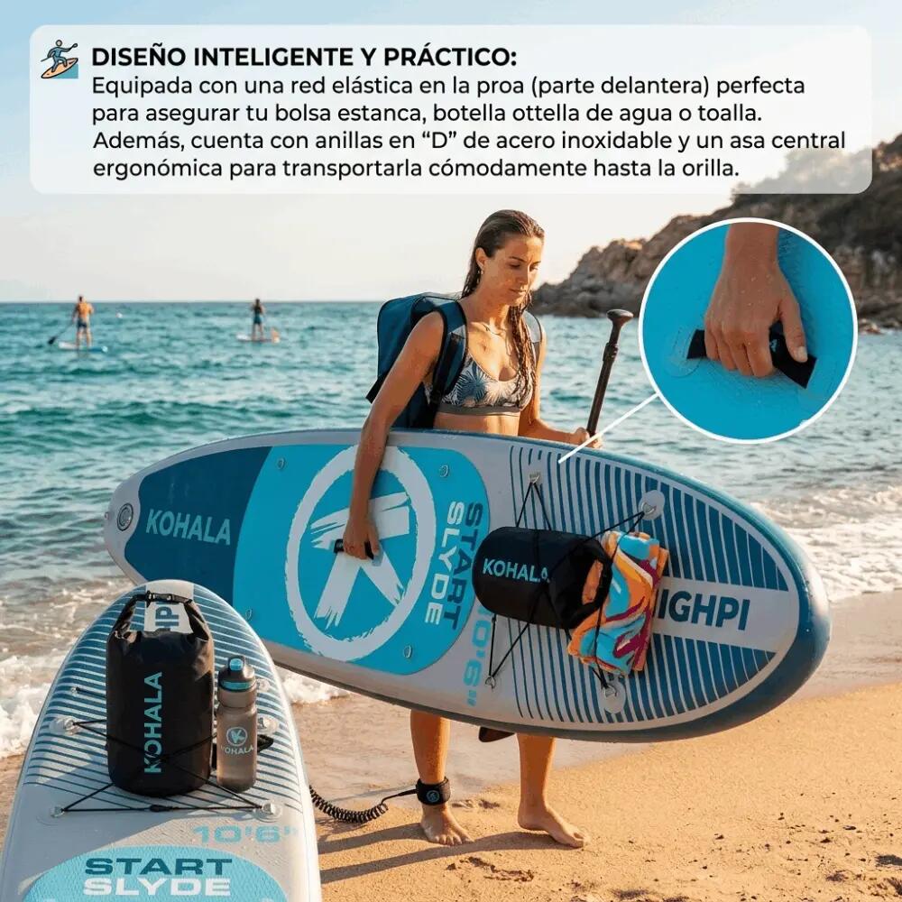 Tabla de Paddle Surf Hinchable Kohala Start Slyde 10'6" - Pack Iniciación y Tra 4/11