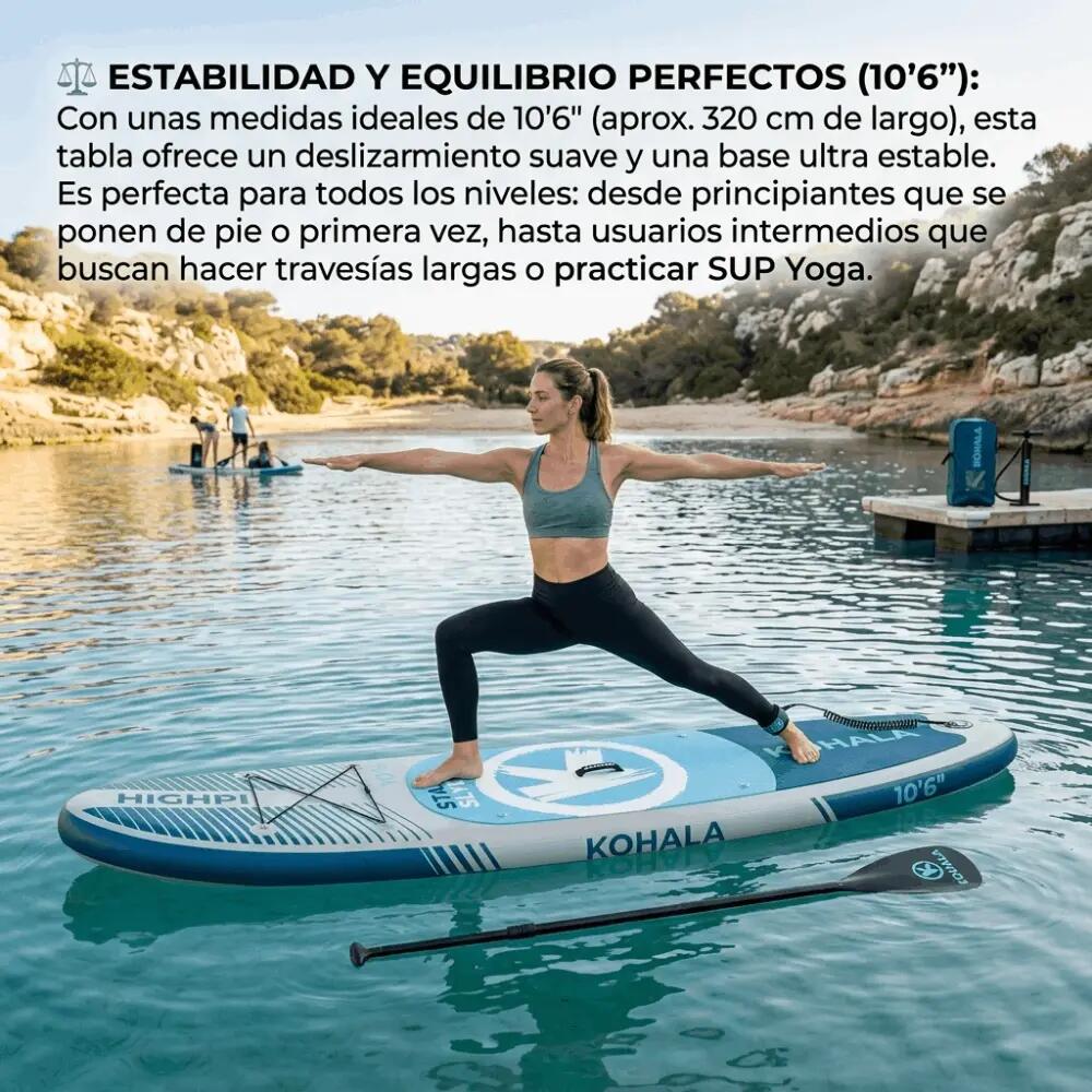 Tabla de Paddle Surf Hinchable Kohala Start Slyde 10'6" - Pack Iniciación y Tra 3/11