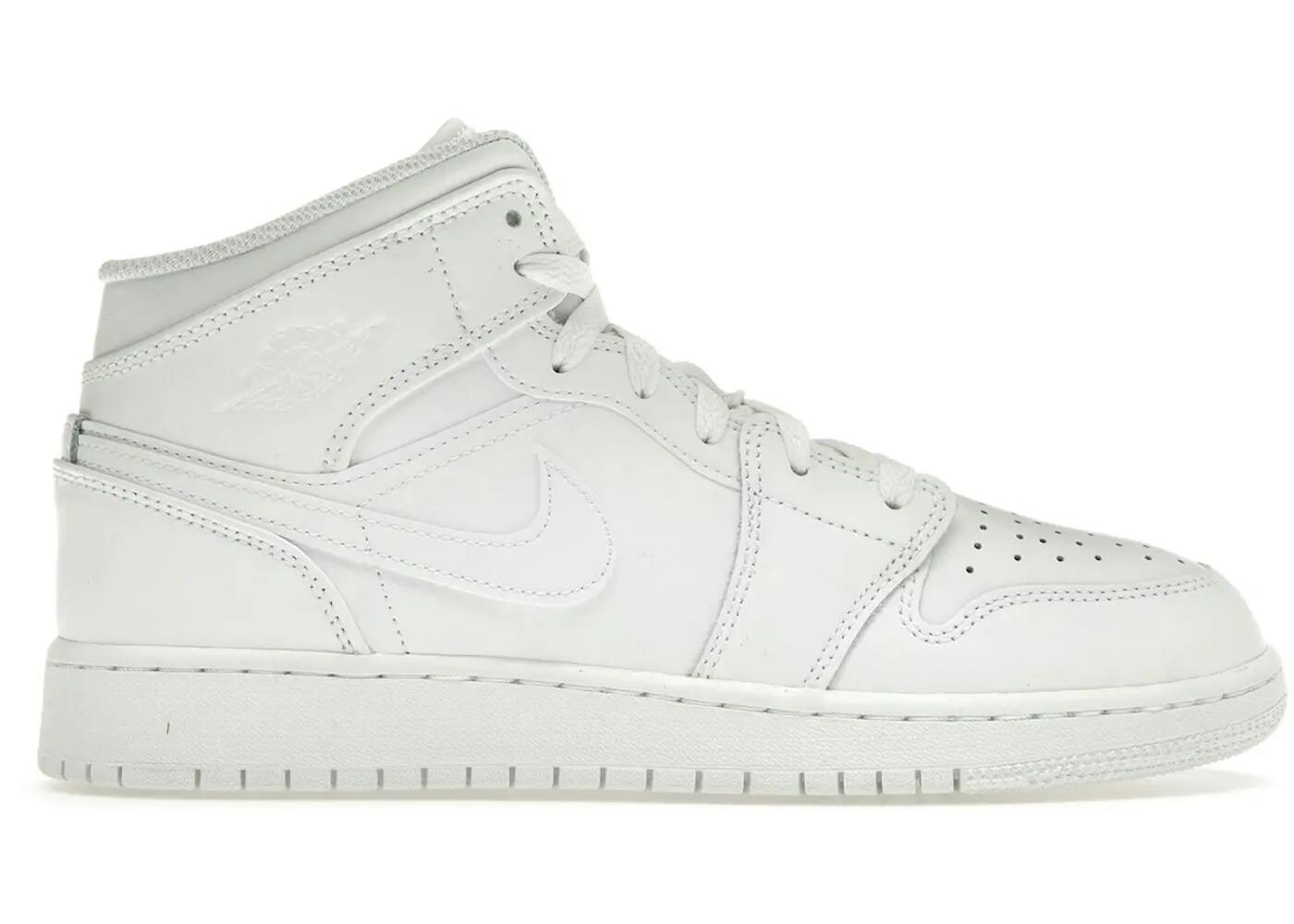 Zapatillas Nike moda Air jordan 1 mid gs Blanco 2/3