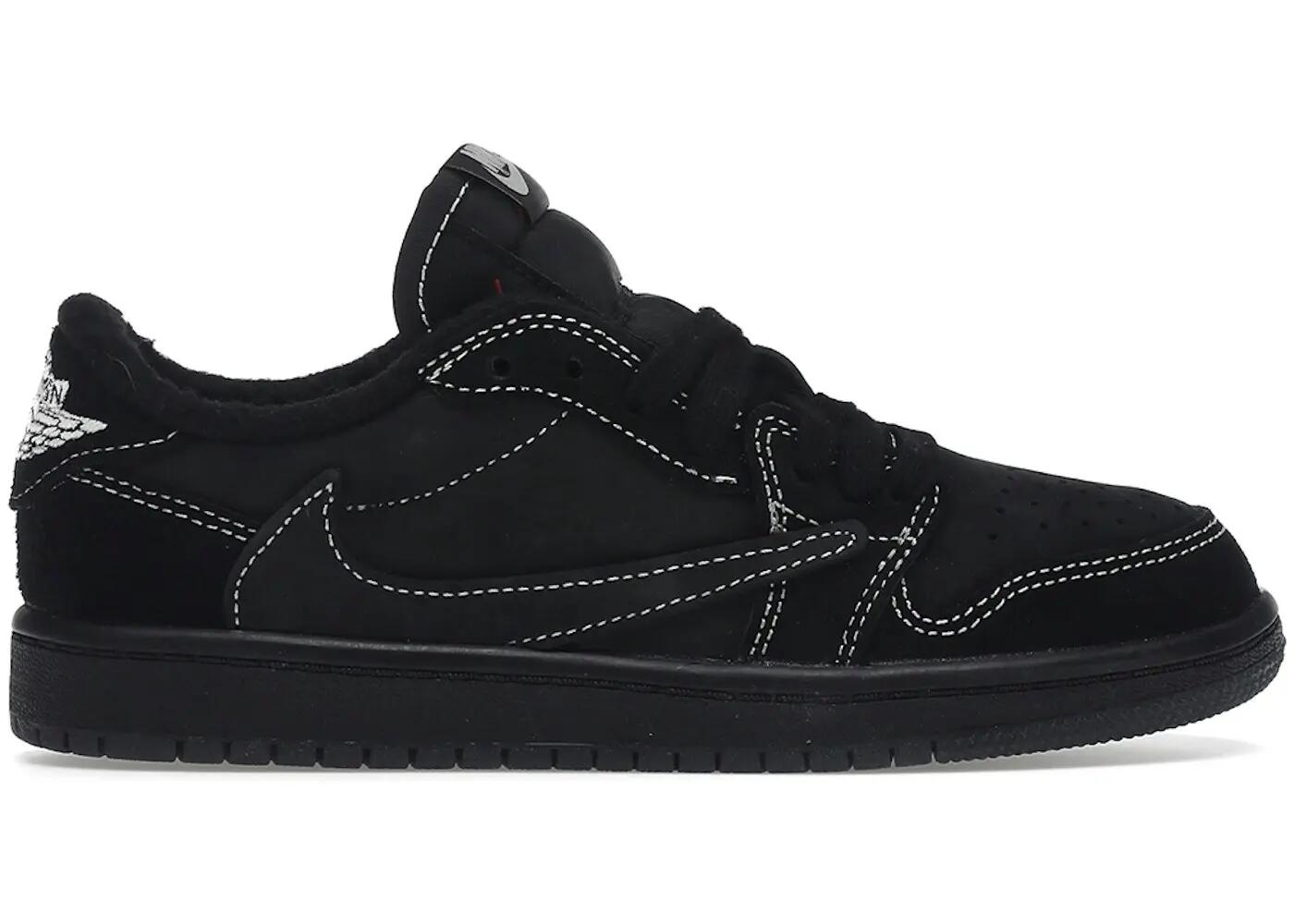 scarpe - sport walking - kids - collaborative, low‑top, Travis Scott - nero 2/3