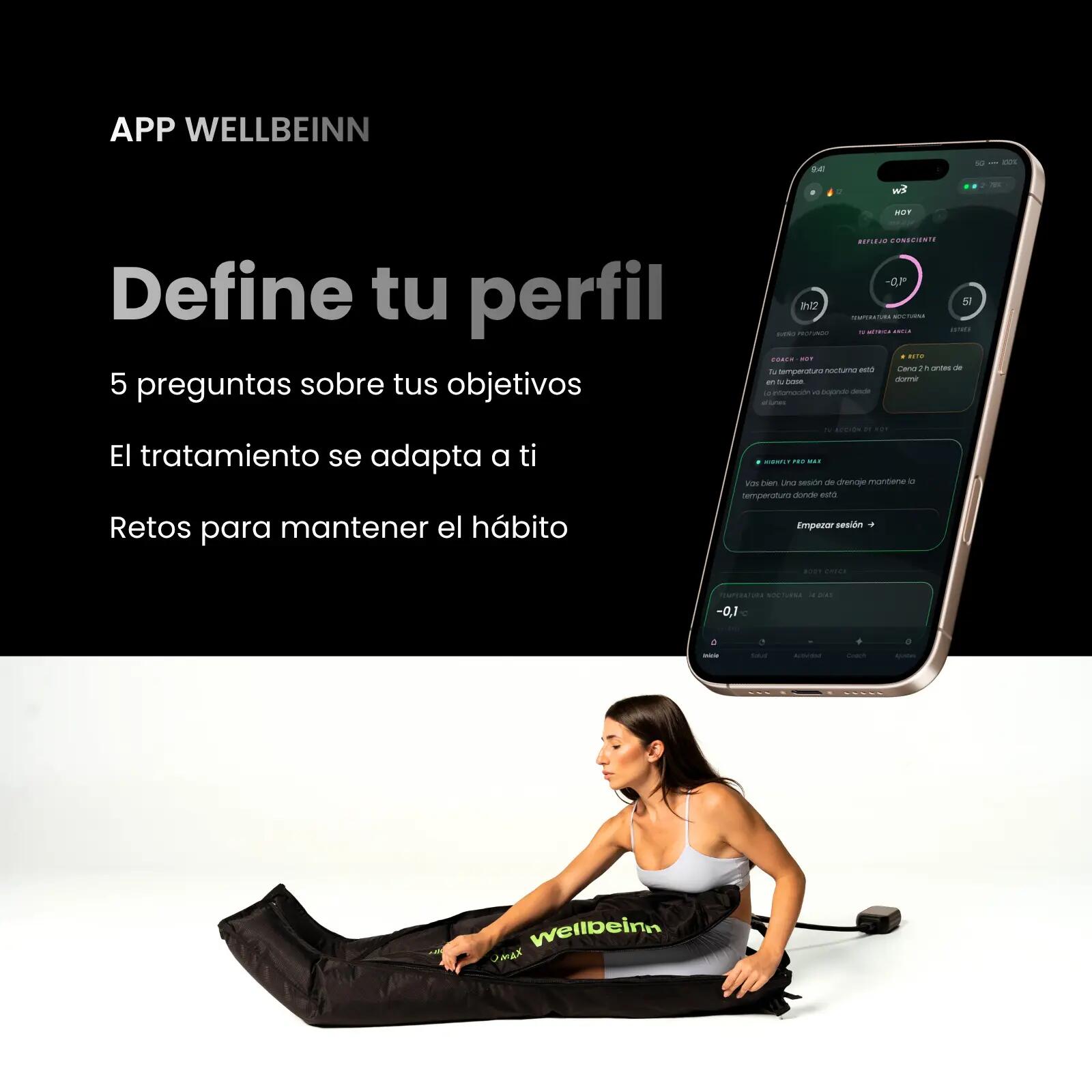 Pressotherapie-Hose 6 Kammern 200 mmHg Hüfte und Lende Highfly Pro Max 9/10
