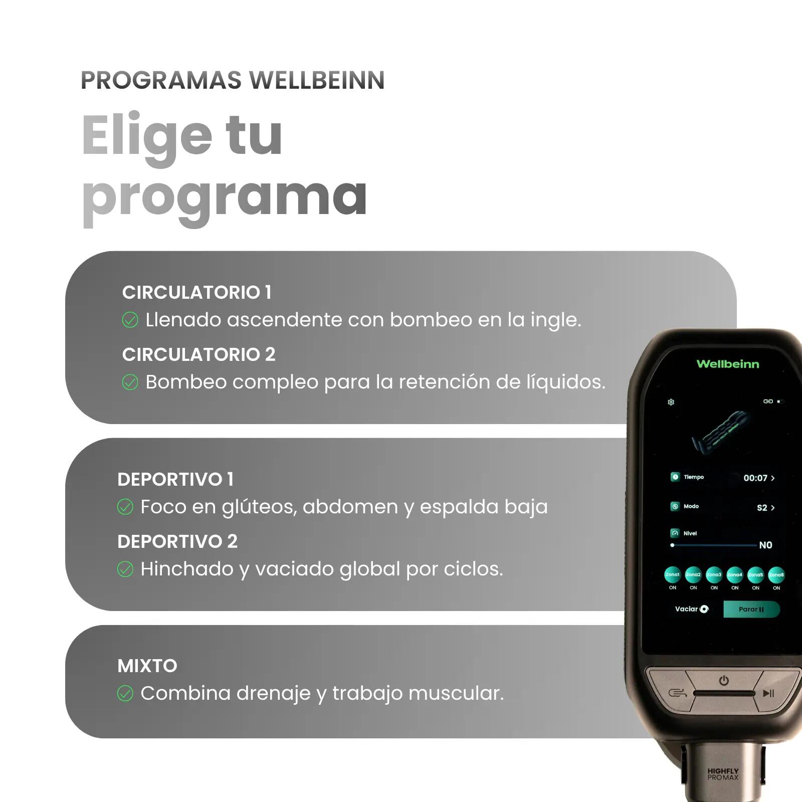 Pressotherapie-Hose 6 Kammern 200 mmHg Hüfte und Lende Highfly Pro Max 7/10
