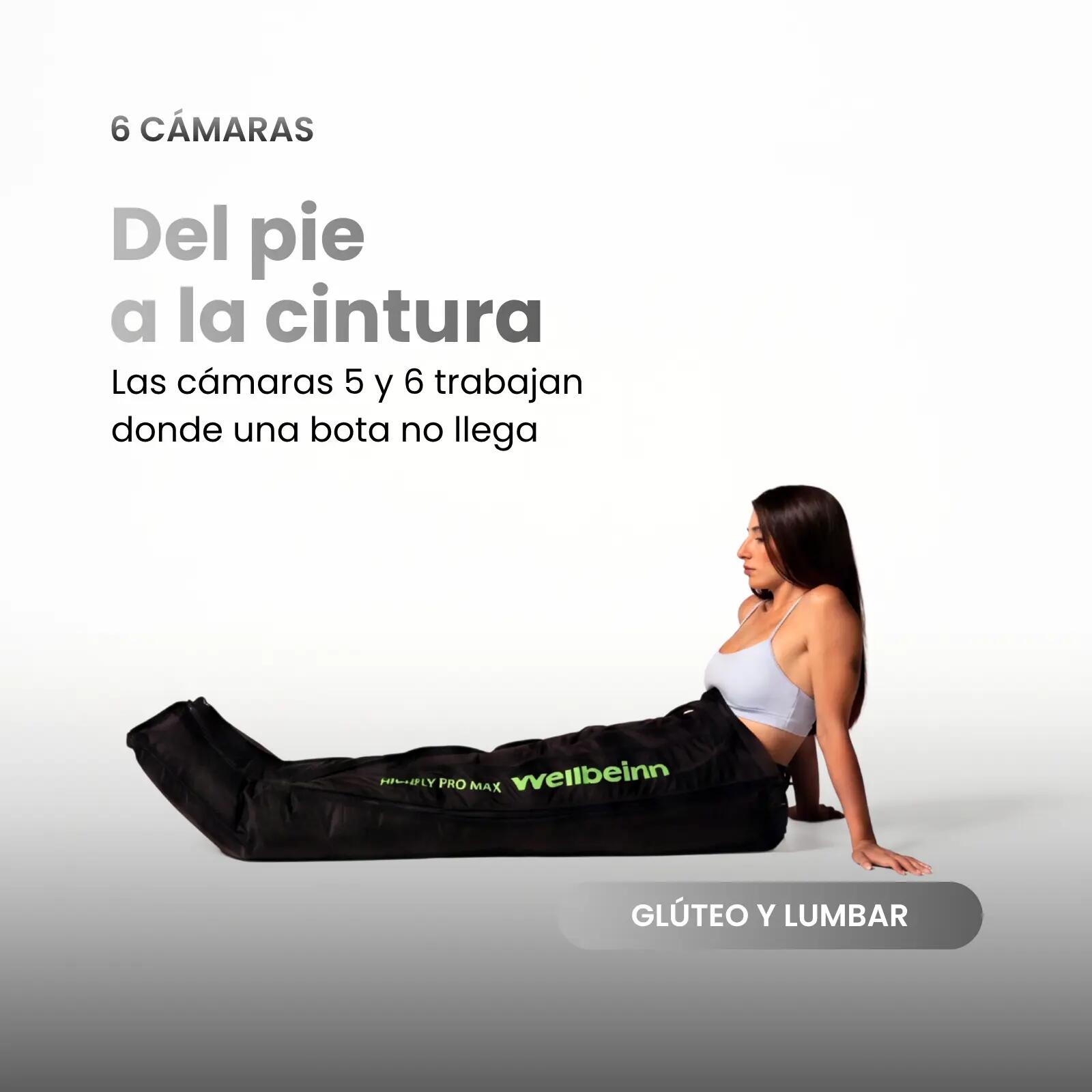 Pressotherapie-Hose 6 Kammern 200 mmHg Hüfte und Lende Highfly Pro Max 4/10