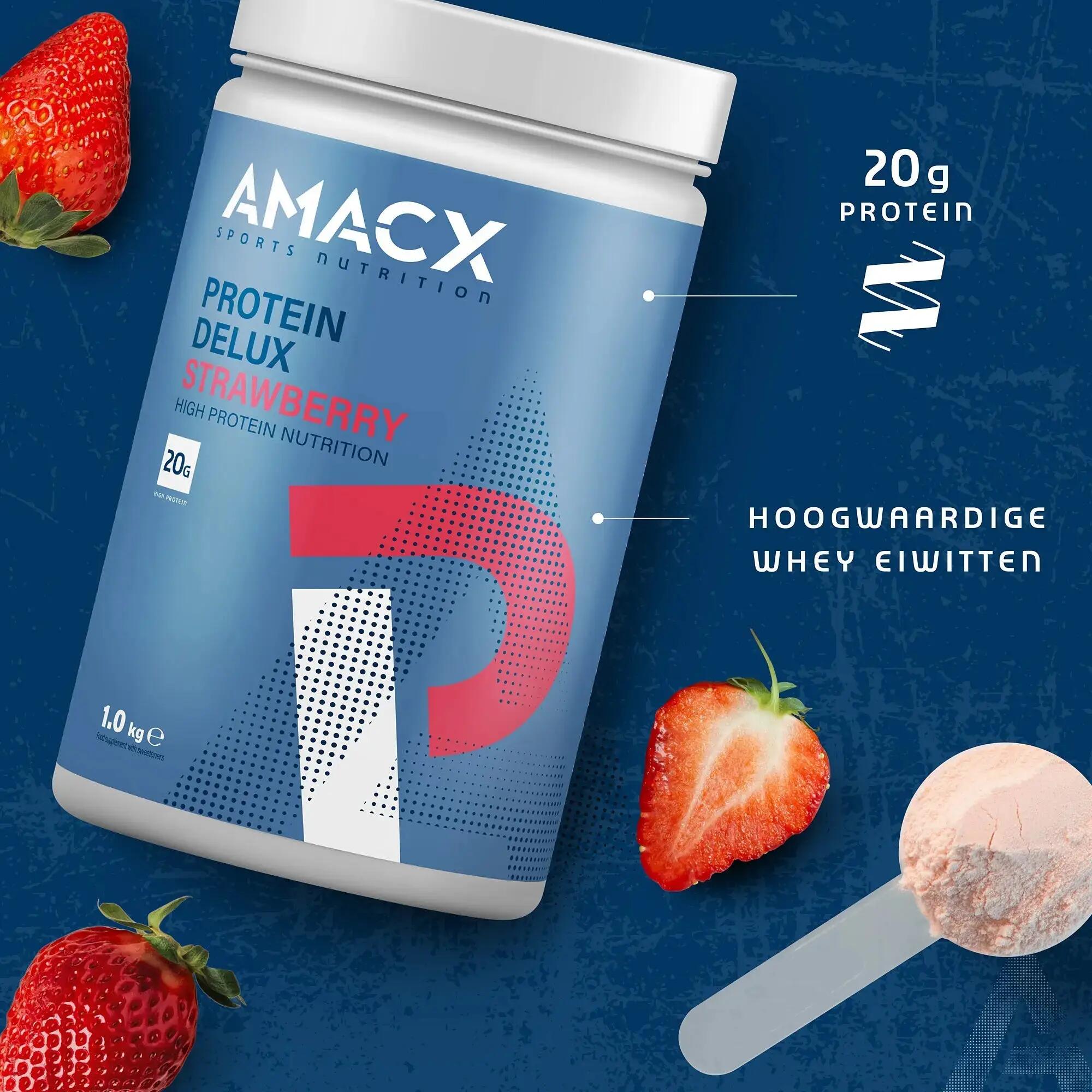 Protein Delux Erdbeere  | 1.0 kg 2/4