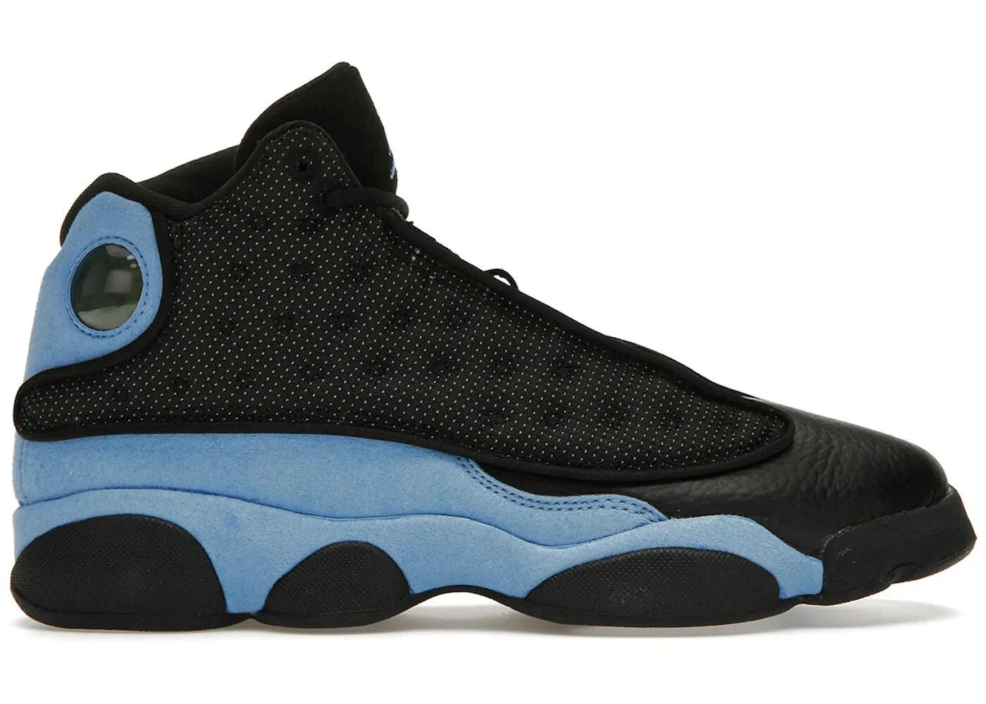 scarpe - basket - bambini - jordan 13 - nero/University Blue 2/3