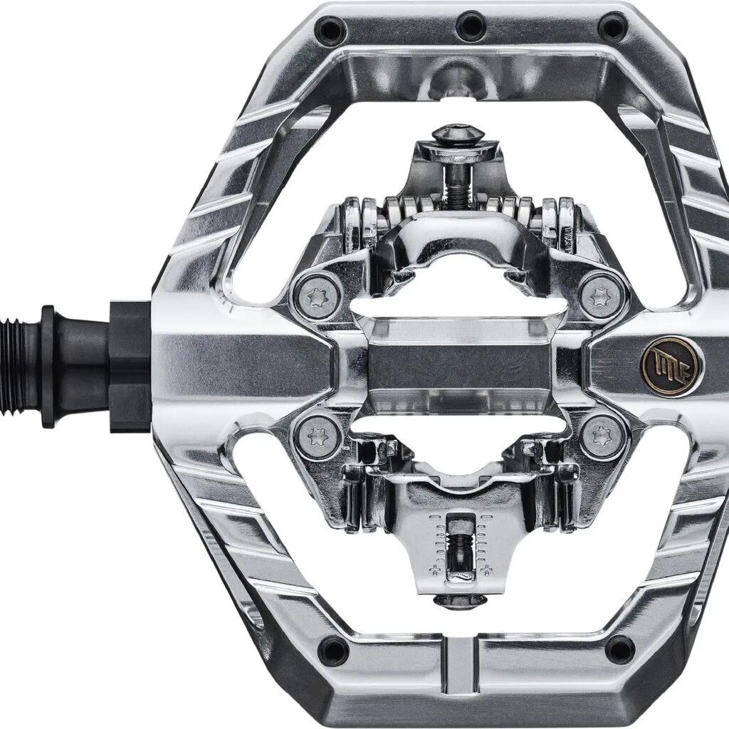 Title Connect Clipless Chrome Clip-in Pedals Pair
