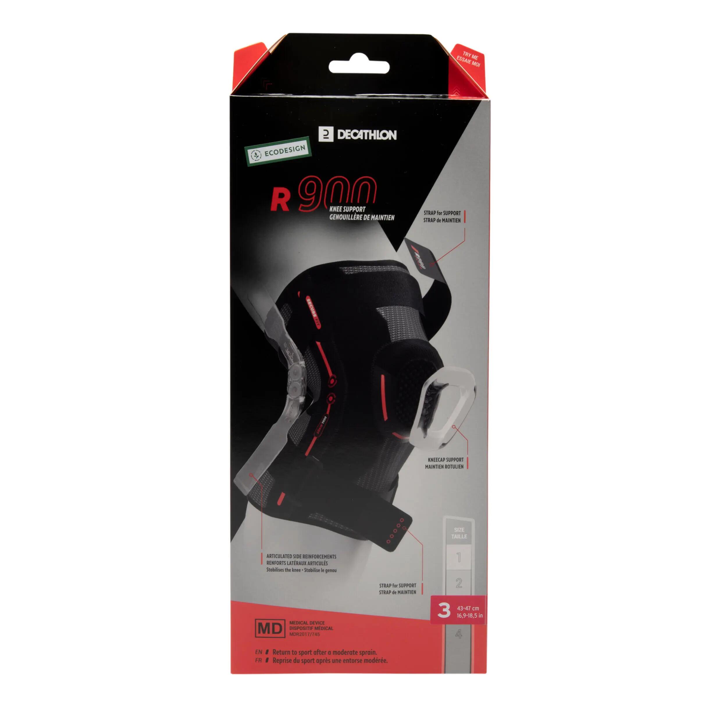 Ginocchiera di supporto per adulti R900 nera 8/8