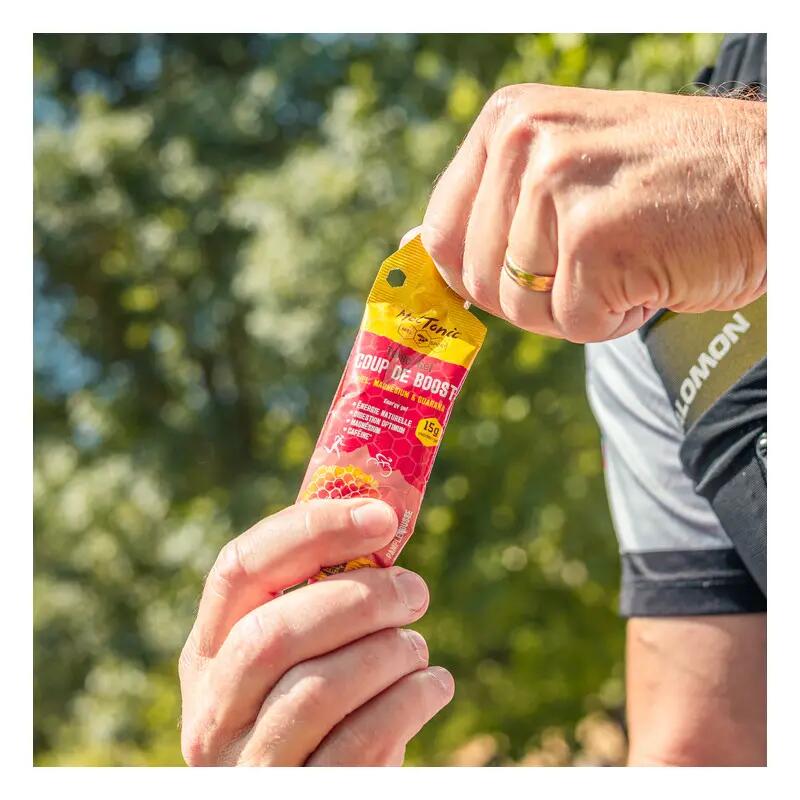 GELS ENERGETIQUES COUP DE BOOST - MIEL MAGNESIUM GUARANA ETUI X6 2/4