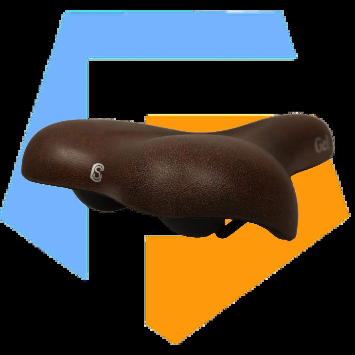 Selle Comfort sella città unisex, marrone, imbottitura in gel 5/5