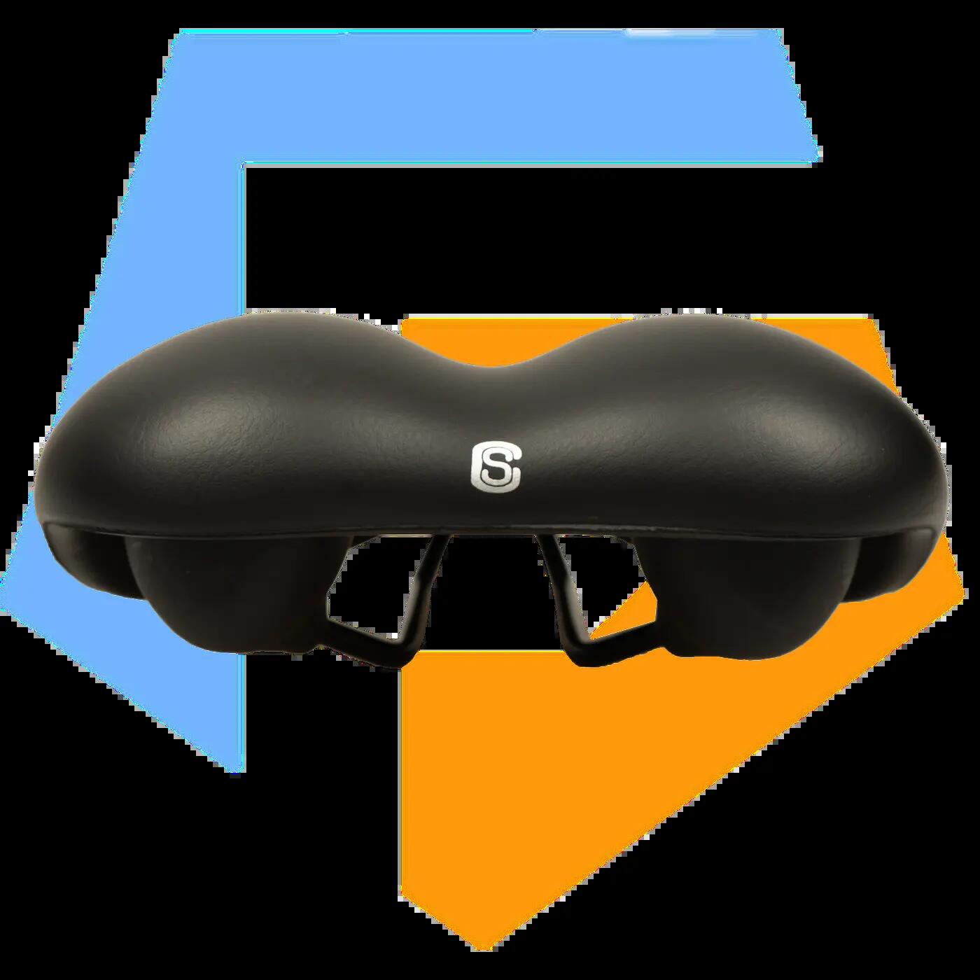 Selle Comfort City Zwart Zadel - Perfect voor Stadsfietsen 5/5